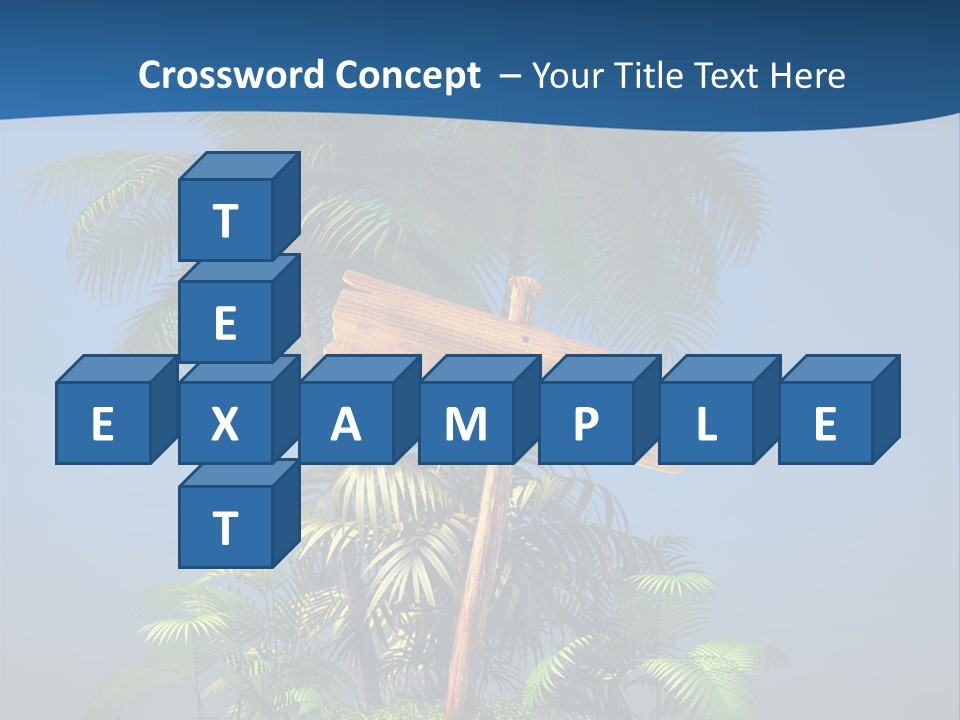 Luxury Signpost Caribbean PowerPoint Template