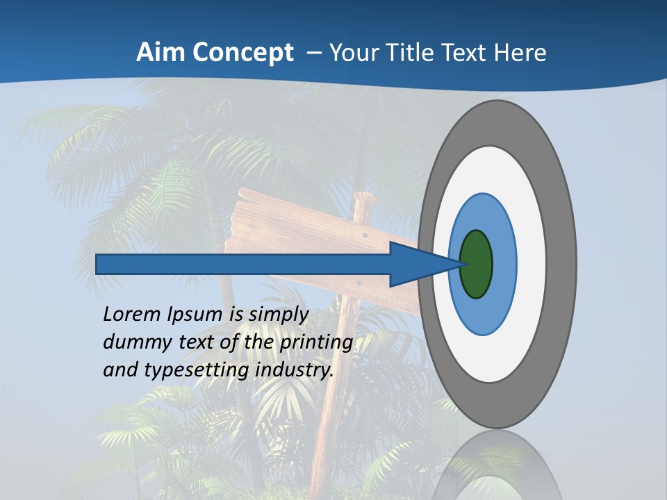 Luxury Signpost Caribbean PowerPoint Template