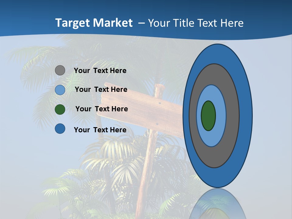 Luxury Signpost Caribbean PowerPoint Template