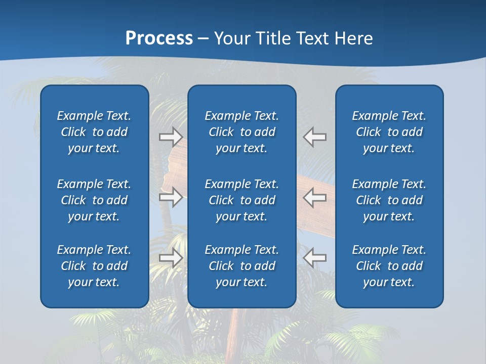 Luxury Signpost Caribbean PowerPoint Template