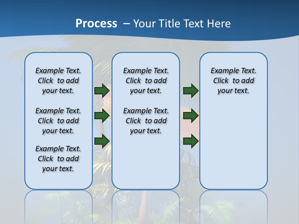 Luxury Signpost Caribbean PowerPoint Template