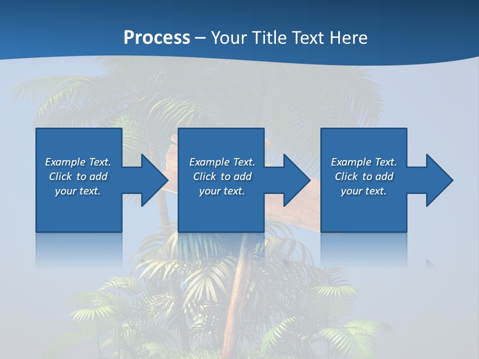 Luxury Signpost Caribbean PowerPoint Template