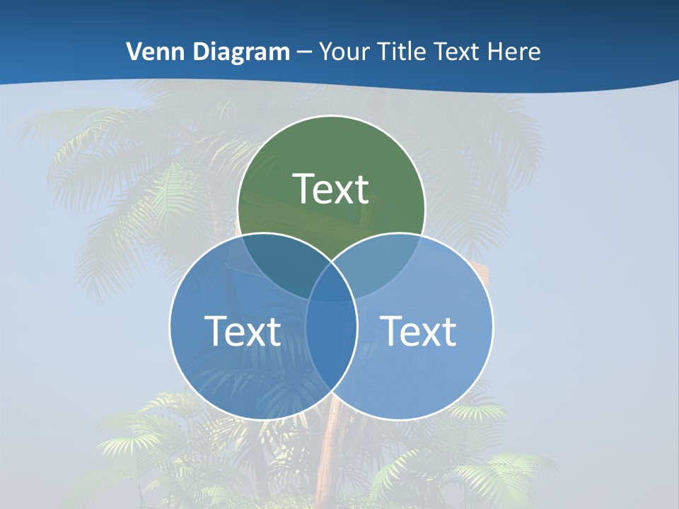 Luxury Signpost Caribbean PowerPoint Template