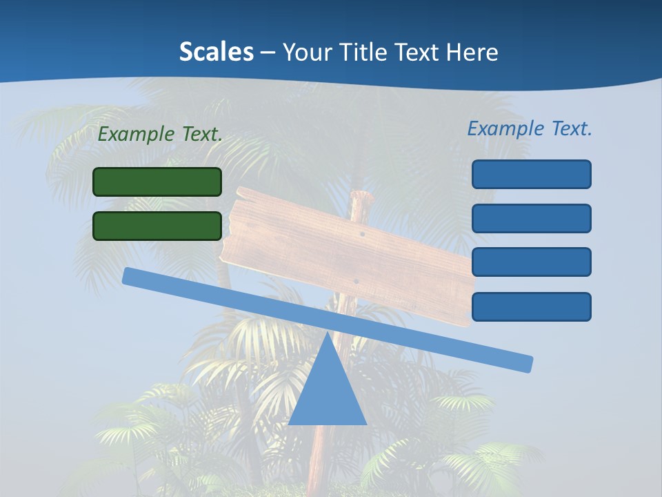Luxury Signpost Caribbean PowerPoint Template