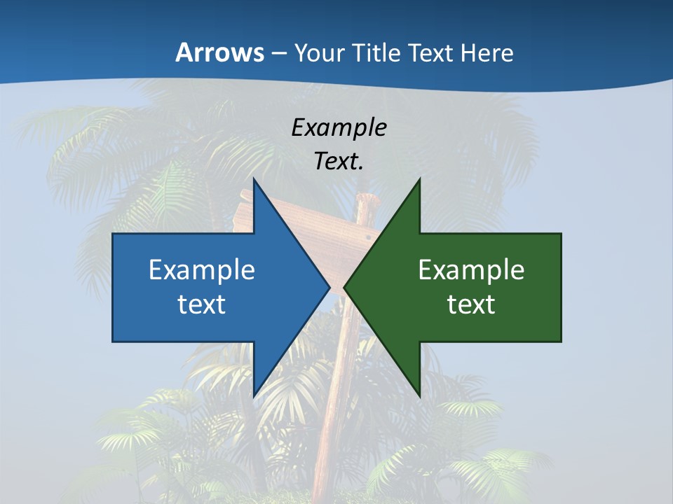 Luxury Signpost Caribbean PowerPoint Template