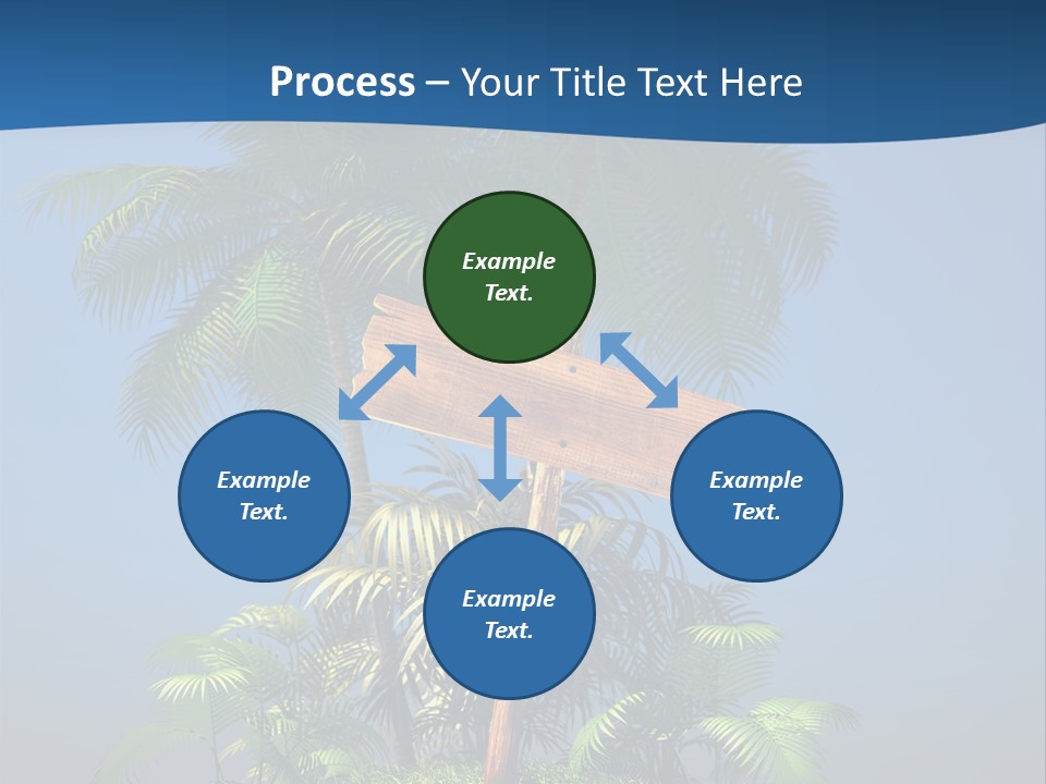 Luxury Signpost Caribbean PowerPoint Template