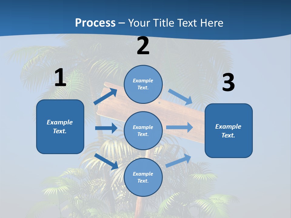 Luxury Signpost Caribbean PowerPoint Template