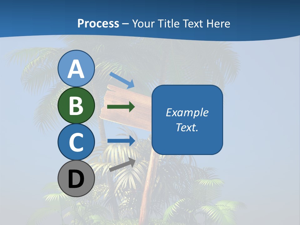 Luxury Signpost Caribbean PowerPoint Template