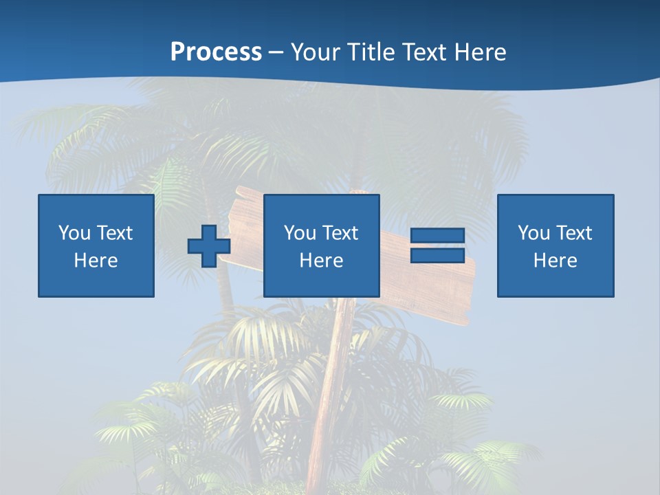 Luxury Signpost Caribbean PowerPoint Template
