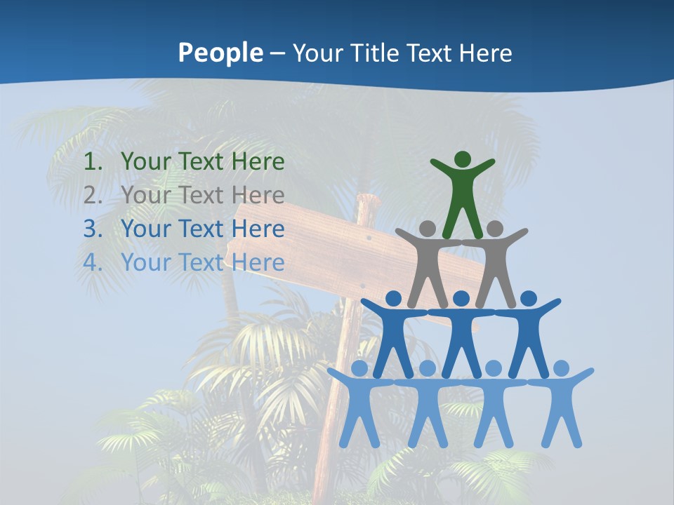 Luxury Signpost Caribbean PowerPoint Template