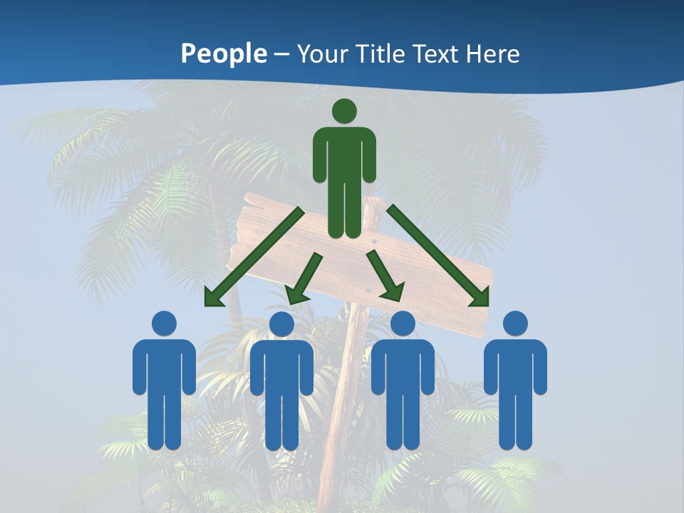 Luxury Signpost Caribbean PowerPoint Template