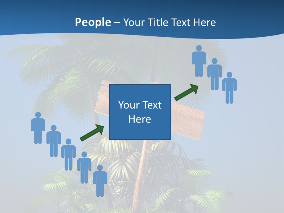 Luxury Signpost Caribbean PowerPoint Template