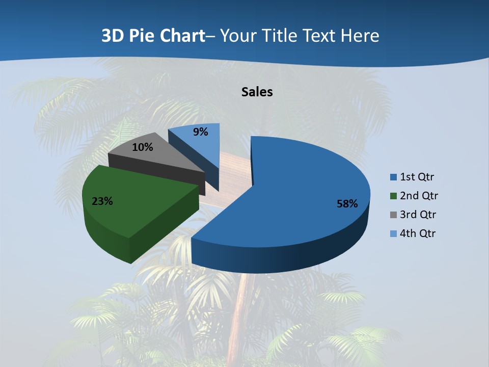 Luxury Signpost Caribbean PowerPoint Template