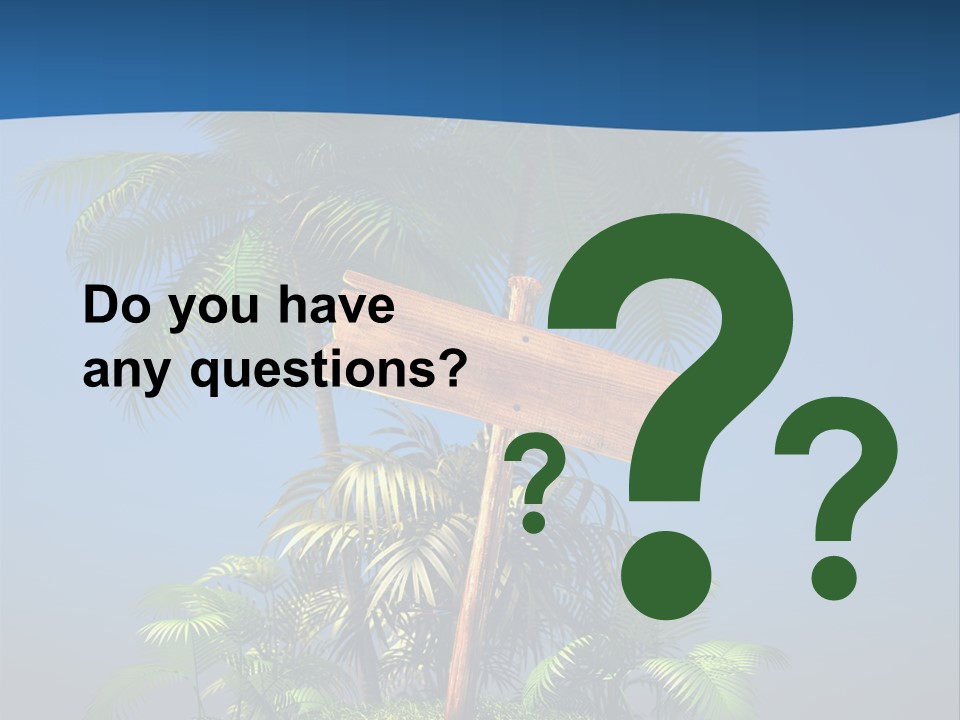 Luxury Signpost Caribbean PowerPoint Template