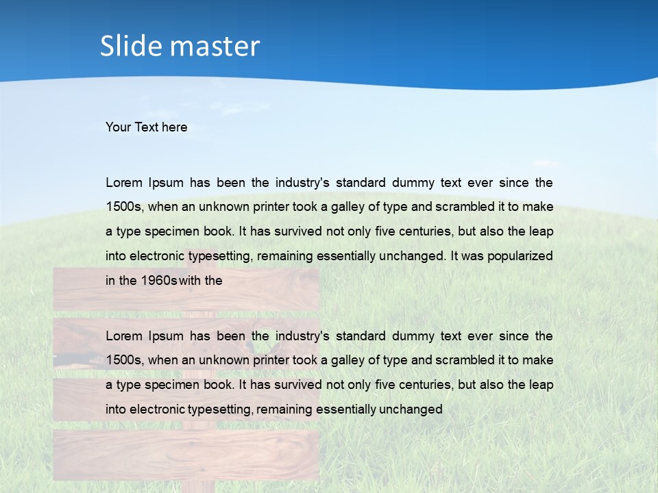 Street Clouds Space PowerPoint Template