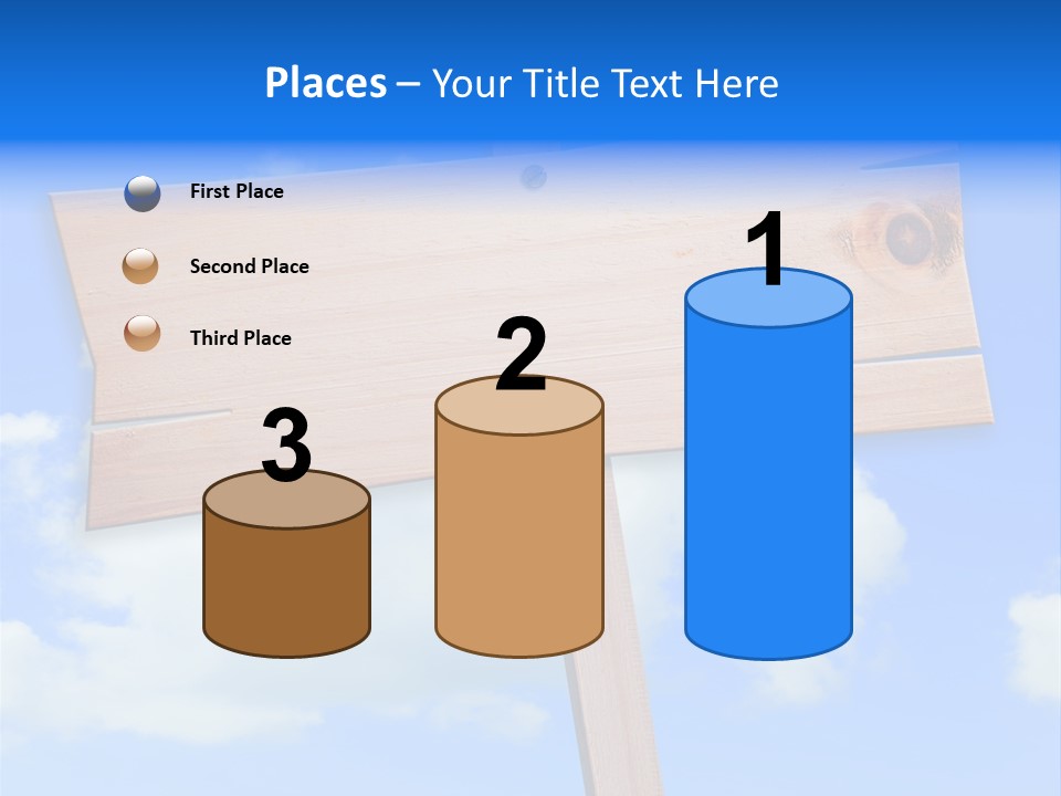 Screw Space Signpost PowerPoint Template
