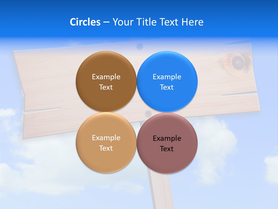 Screw Space Signpost PowerPoint Template