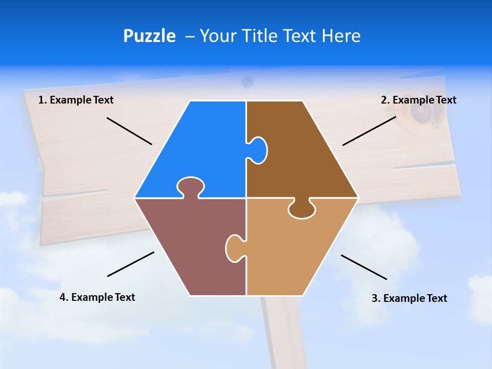 Screw Space Signpost PowerPoint Template