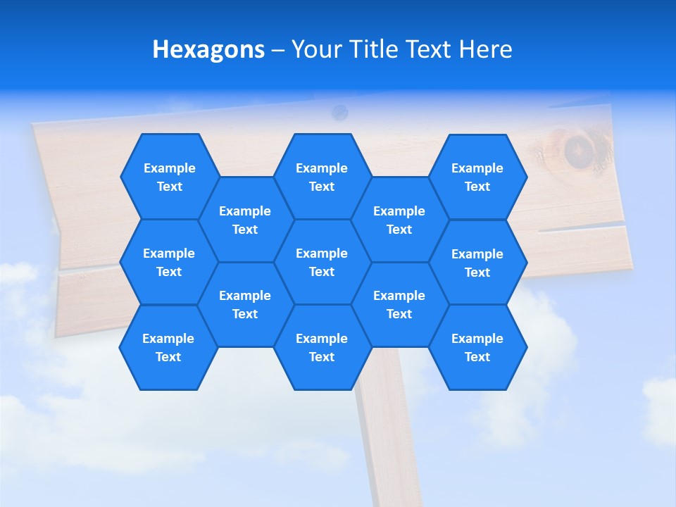 Screw Space Signpost PowerPoint Template