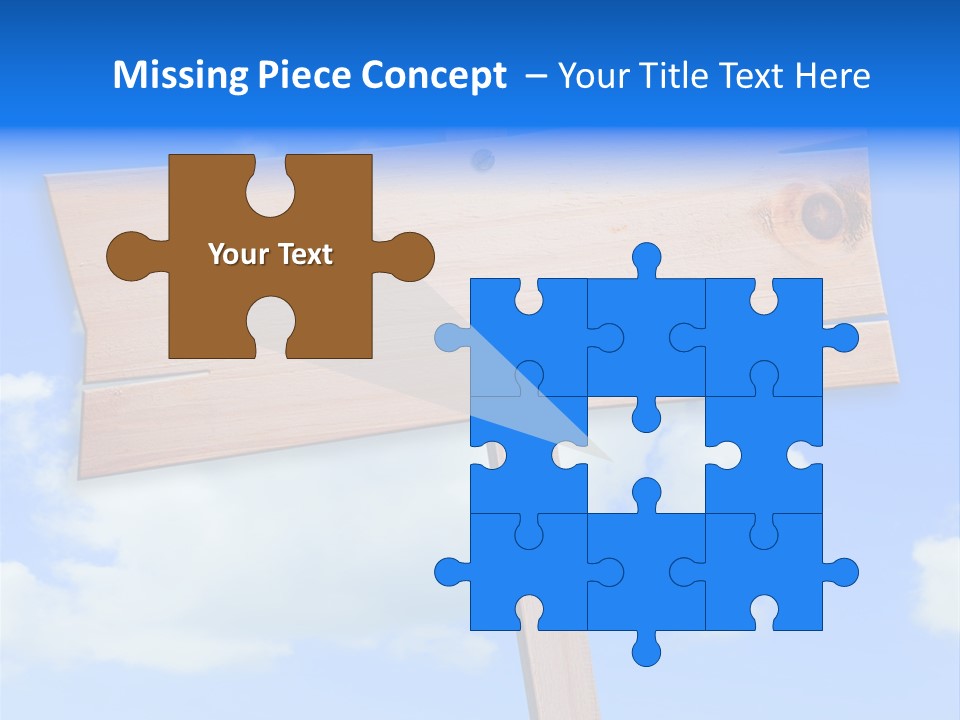 Screw Space Signpost PowerPoint Template