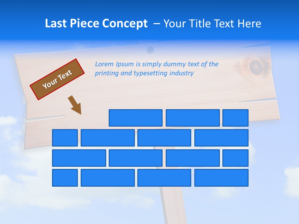 Screw Space Signpost PowerPoint Template