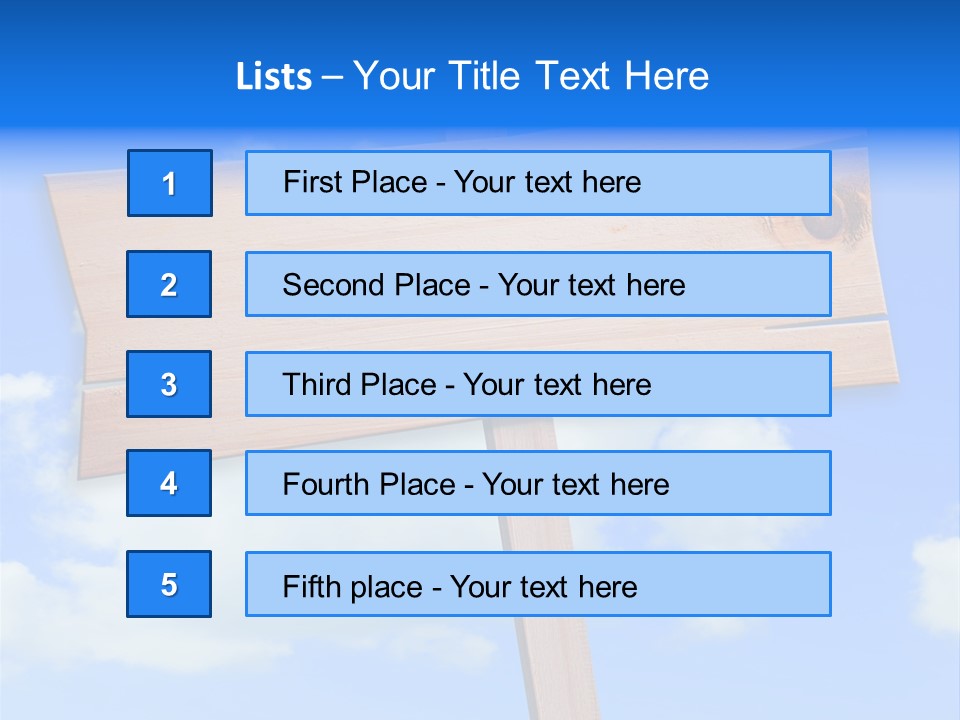 Screw Space Signpost PowerPoint Template