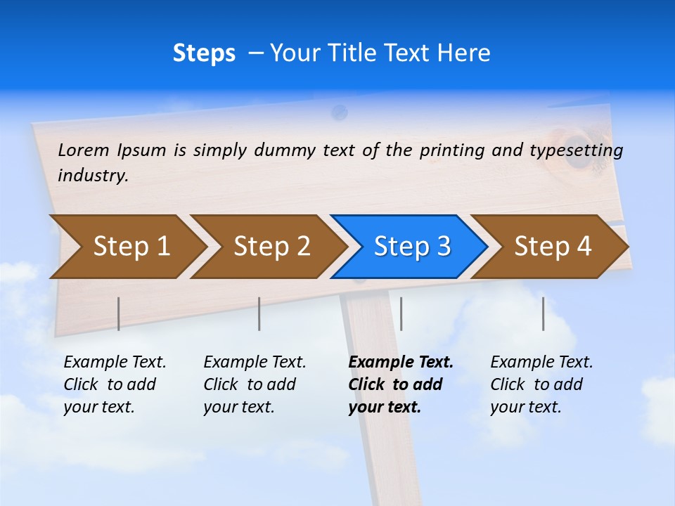 Screw Space Signpost PowerPoint Template