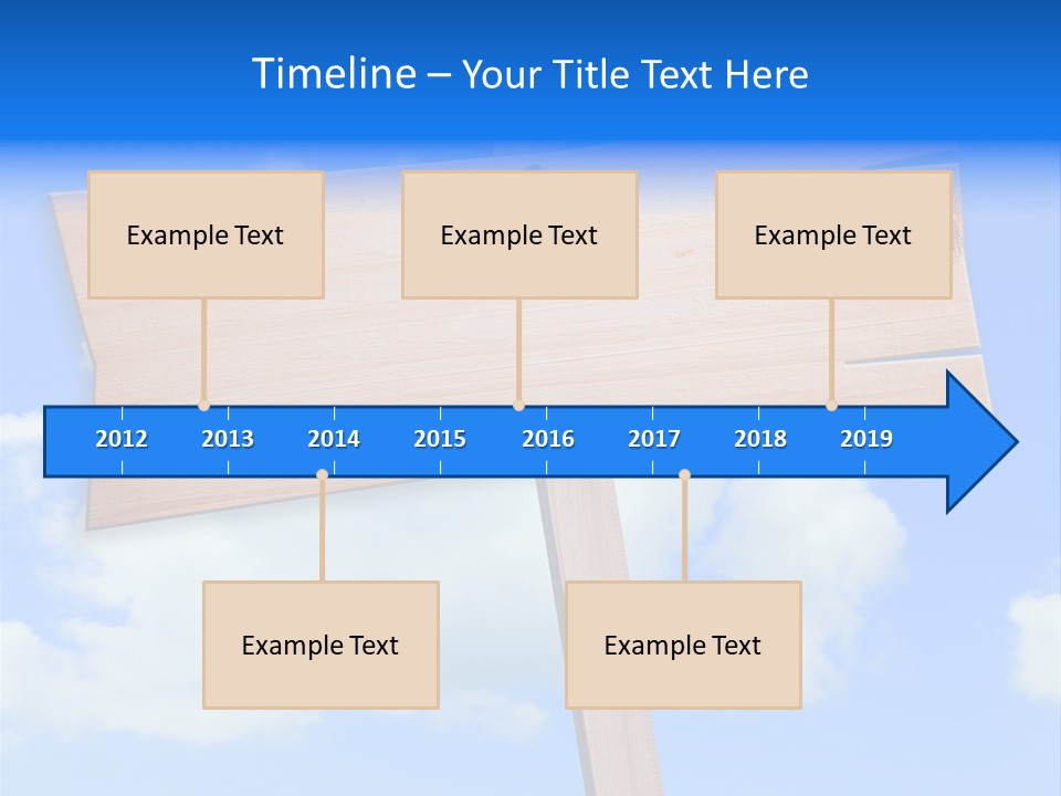 Screw Space Signpost PowerPoint Template