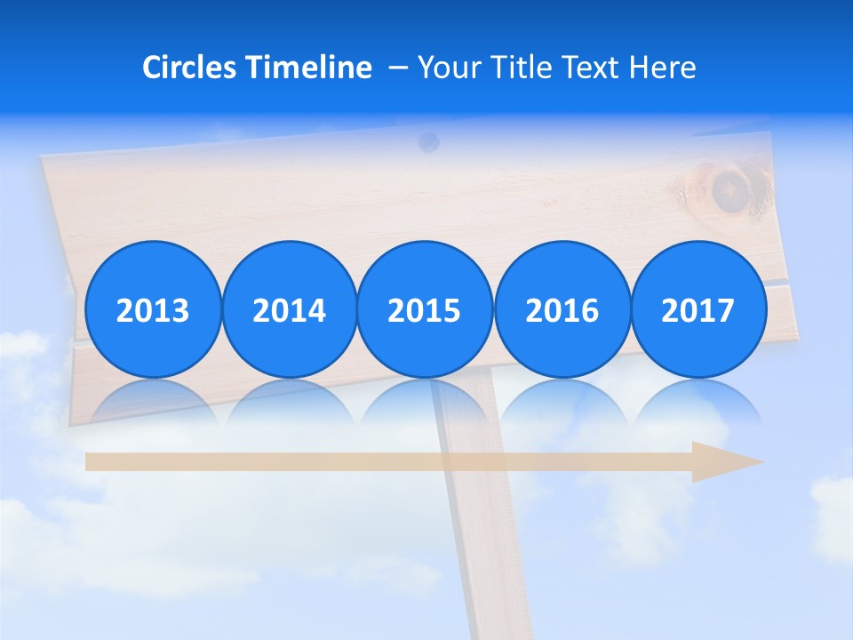 Screw Space Signpost PowerPoint Template