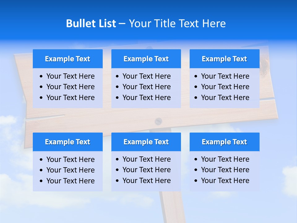 Screw Space Signpost PowerPoint Template