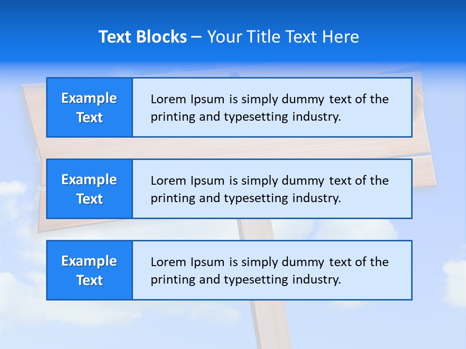 Screw Space Signpost PowerPoint Template