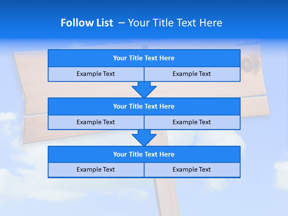 Screw Space Signpost PowerPoint Template