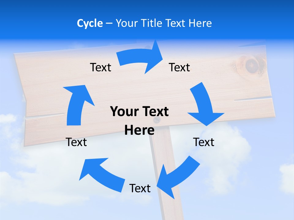Screw Space Signpost PowerPoint Template
