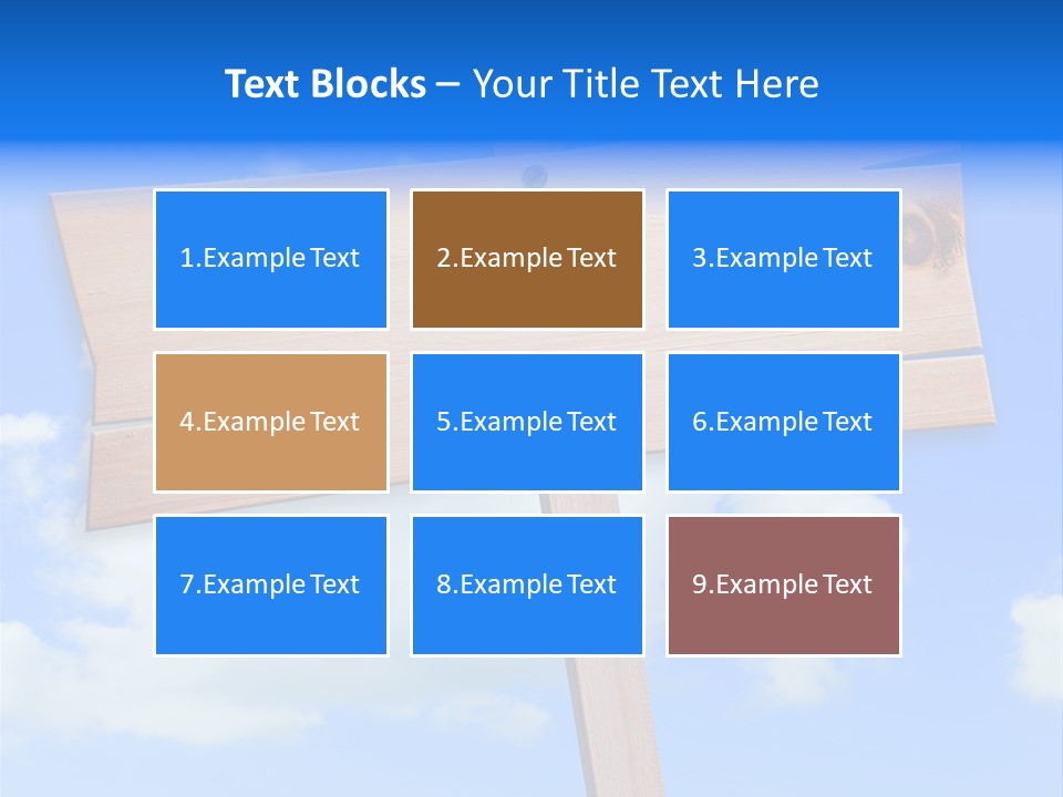 Screw Space Signpost PowerPoint Template