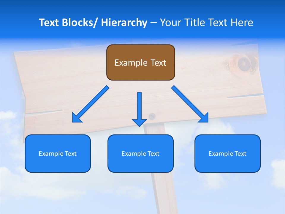Screw Space Signpost PowerPoint Template