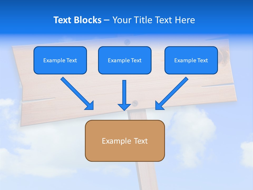 Screw Space Signpost PowerPoint Template