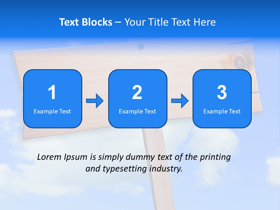 Screw Space Signpost PowerPoint Template