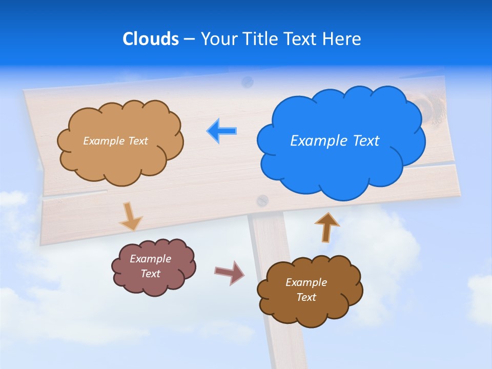 Screw Space Signpost PowerPoint Template