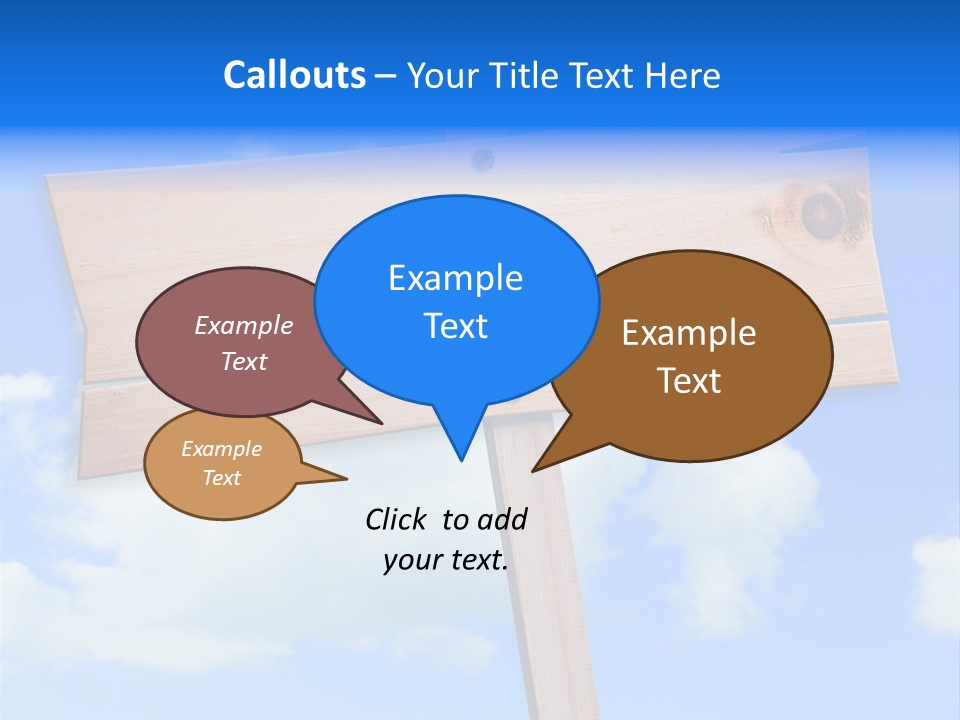 Screw Space Signpost PowerPoint Template