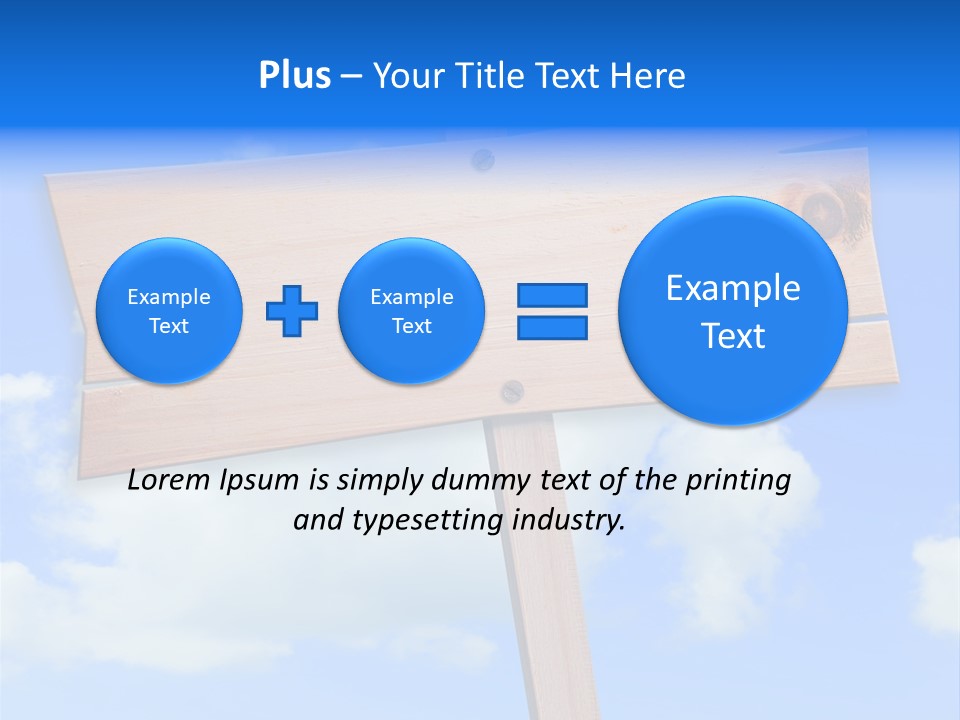 Screw Space Signpost PowerPoint Template