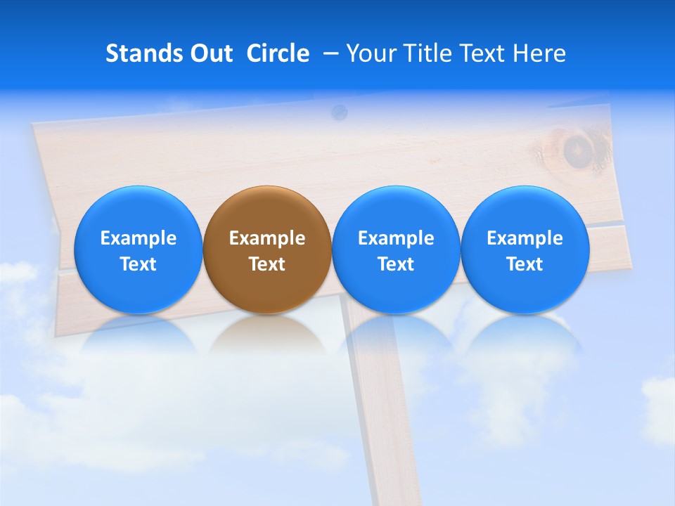 Screw Space Signpost PowerPoint Template