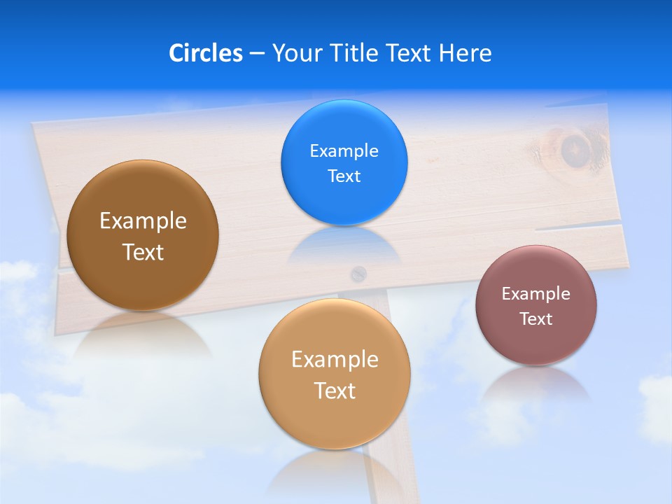 Screw Space Signpost PowerPoint Template