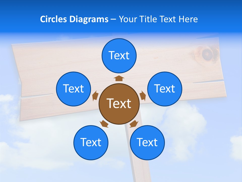 Screw Space Signpost PowerPoint Template