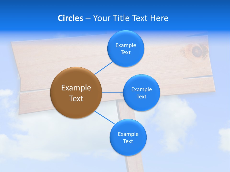 Screw Space Signpost PowerPoint Template
