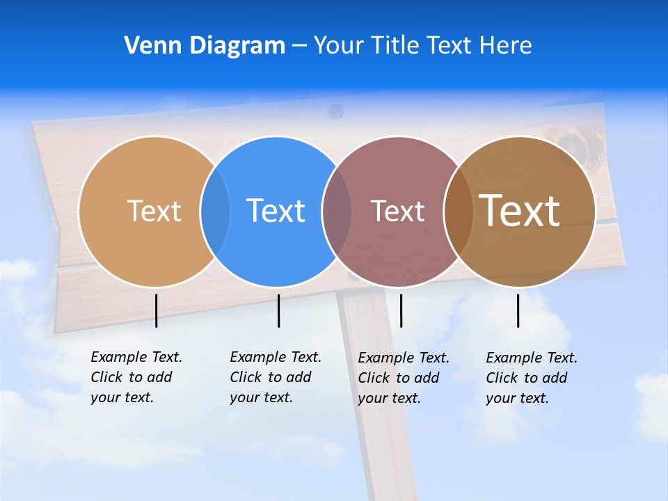 Screw Space Signpost PowerPoint Template