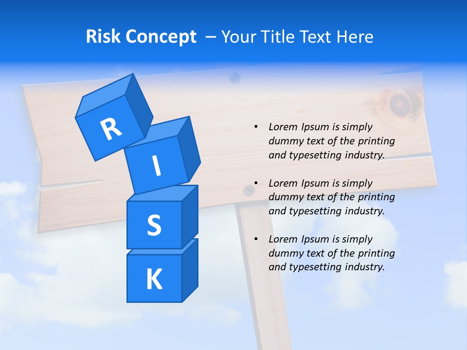 Screw Space Signpost PowerPoint Template