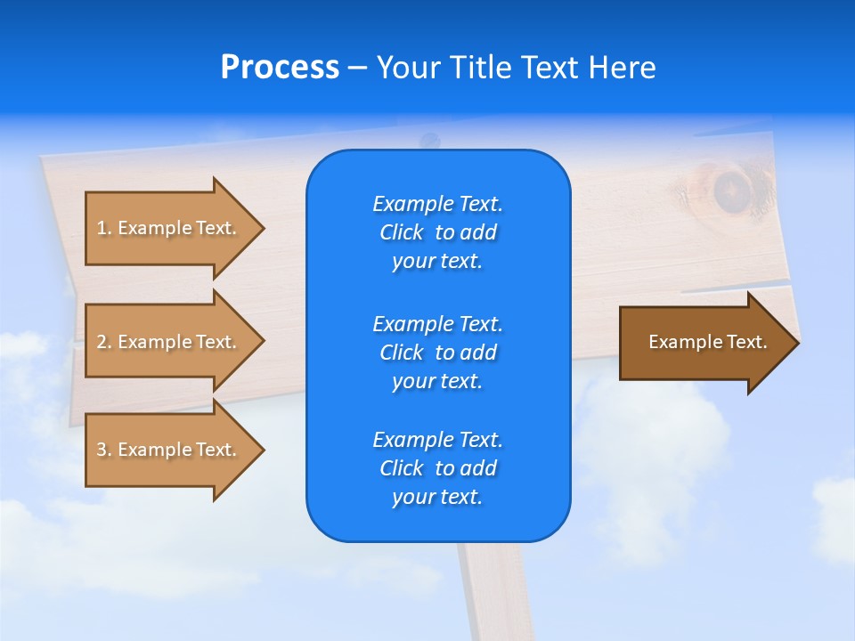 Screw Space Signpost PowerPoint Template