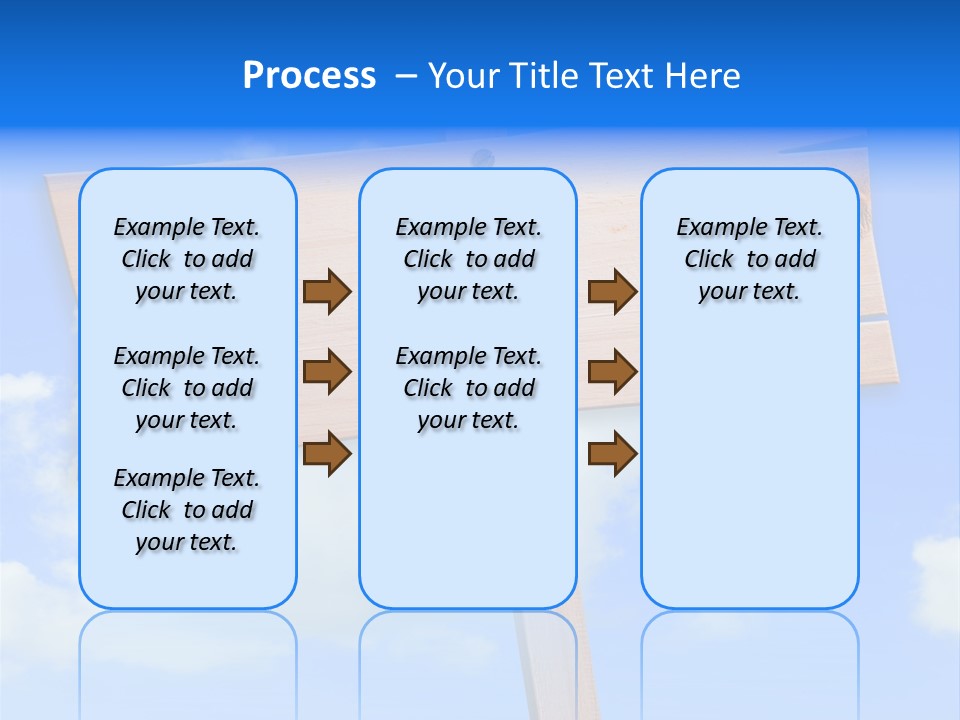 Screw Space Signpost PowerPoint Template