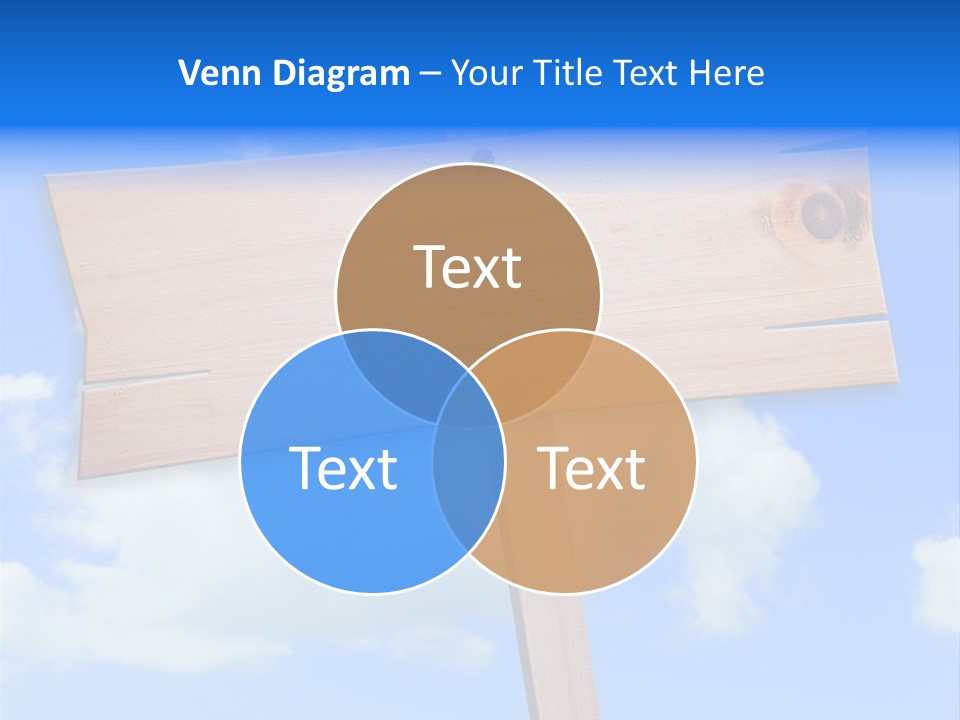 Screw Space Signpost PowerPoint Template