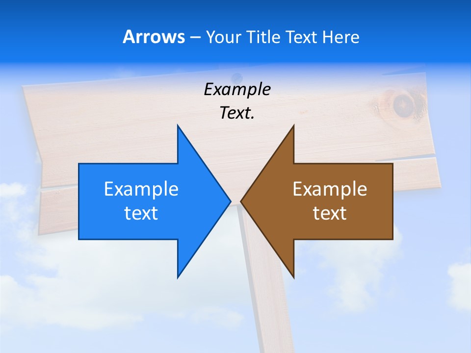 Screw Space Signpost PowerPoint Template